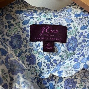 J. Crew Liberty of London shirt; size 6; EUC